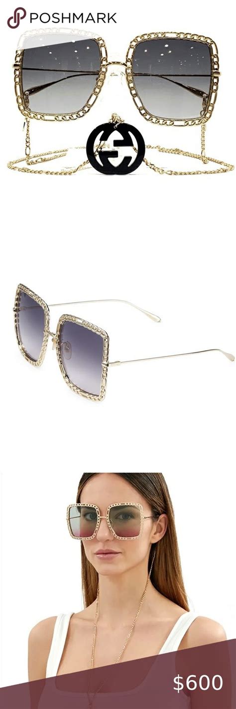 gucci 57mm square sunglasses blue|gucci sunglasses next day delivery.